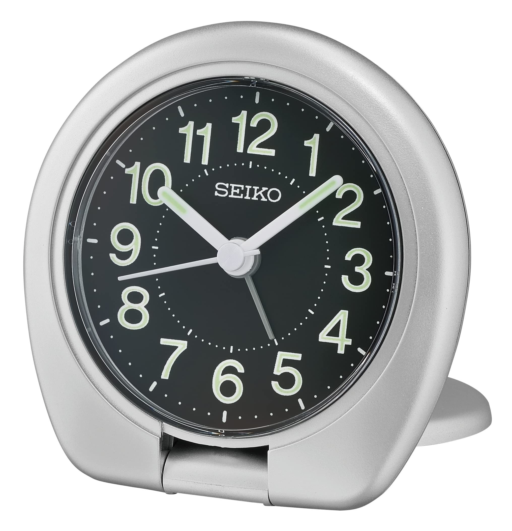 Despertador Seiko Sakai Travel Bedroom Metalizado Plateado - Venta Internacional