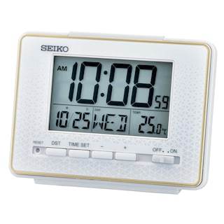 Foto 1 | Reloj Despertador Seiko Easton Digital Everything Blanco - Venta Internacional