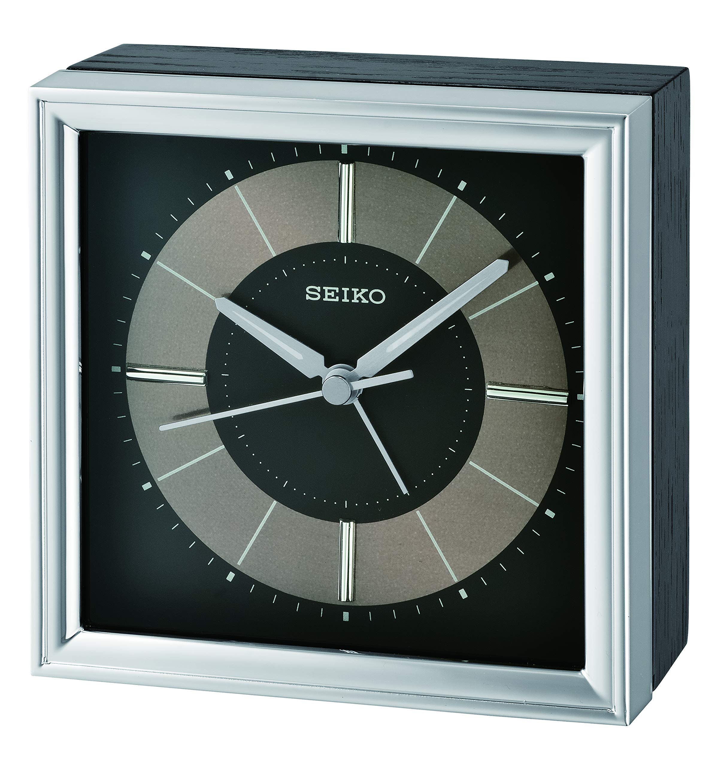 Despertador Seiko Brady Para Dormitorio Color Madera Y Metal - Venta Internacional