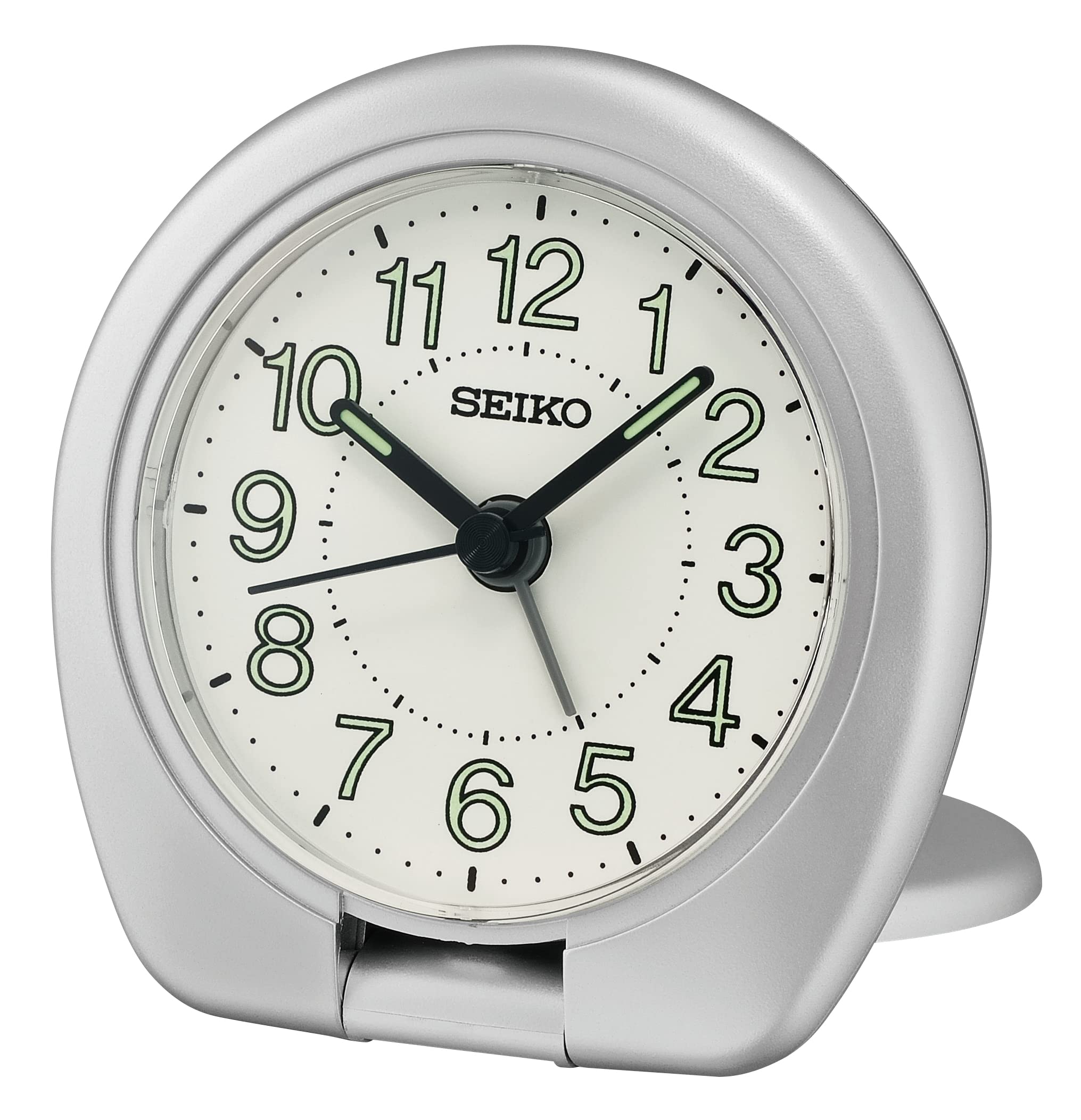 Despertador Seiko Sakai Travel Bedroom Metalizado Plateado - Venta Internacional