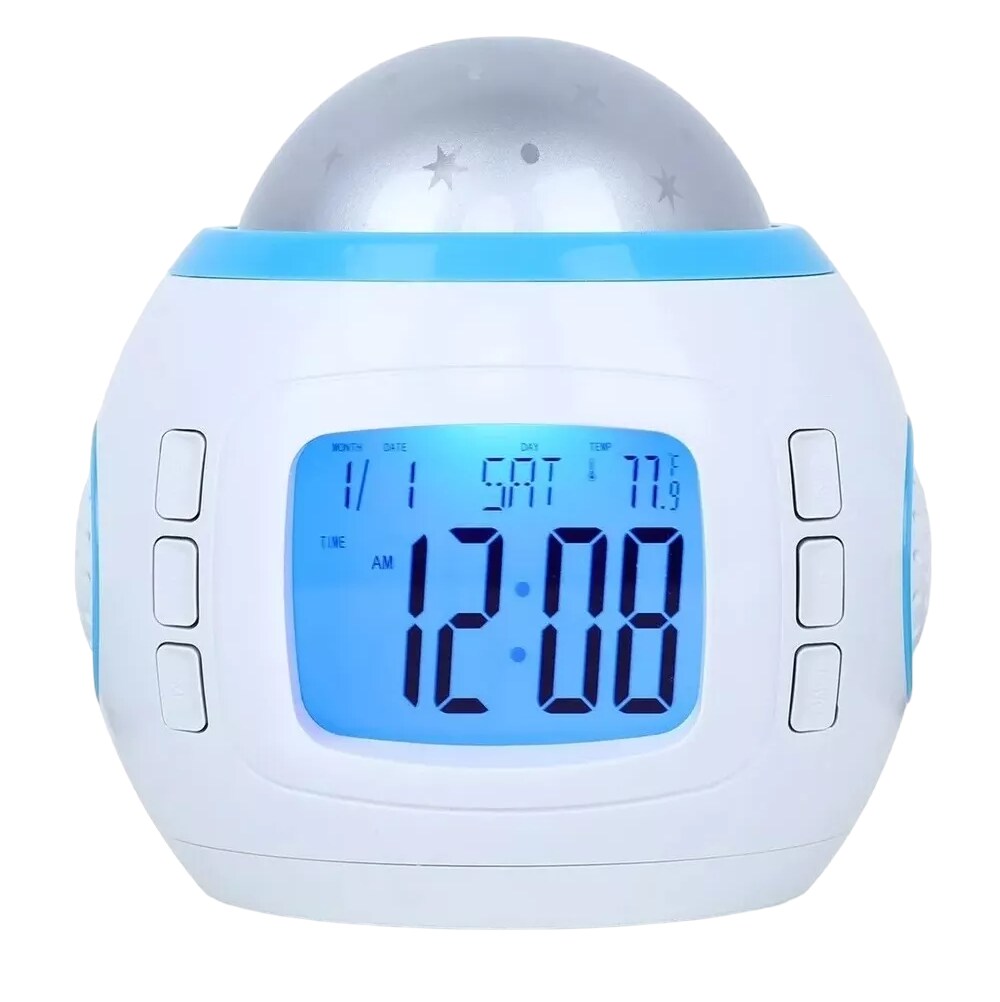Reloj Despertador Belug Con Proyección De Estrellas Para Niños