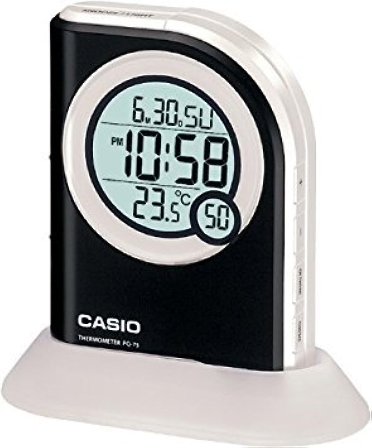 Reloj Despertador Casio Pq75-1df Con Termómetro Digital De Sobremesa - Venta Internacional.