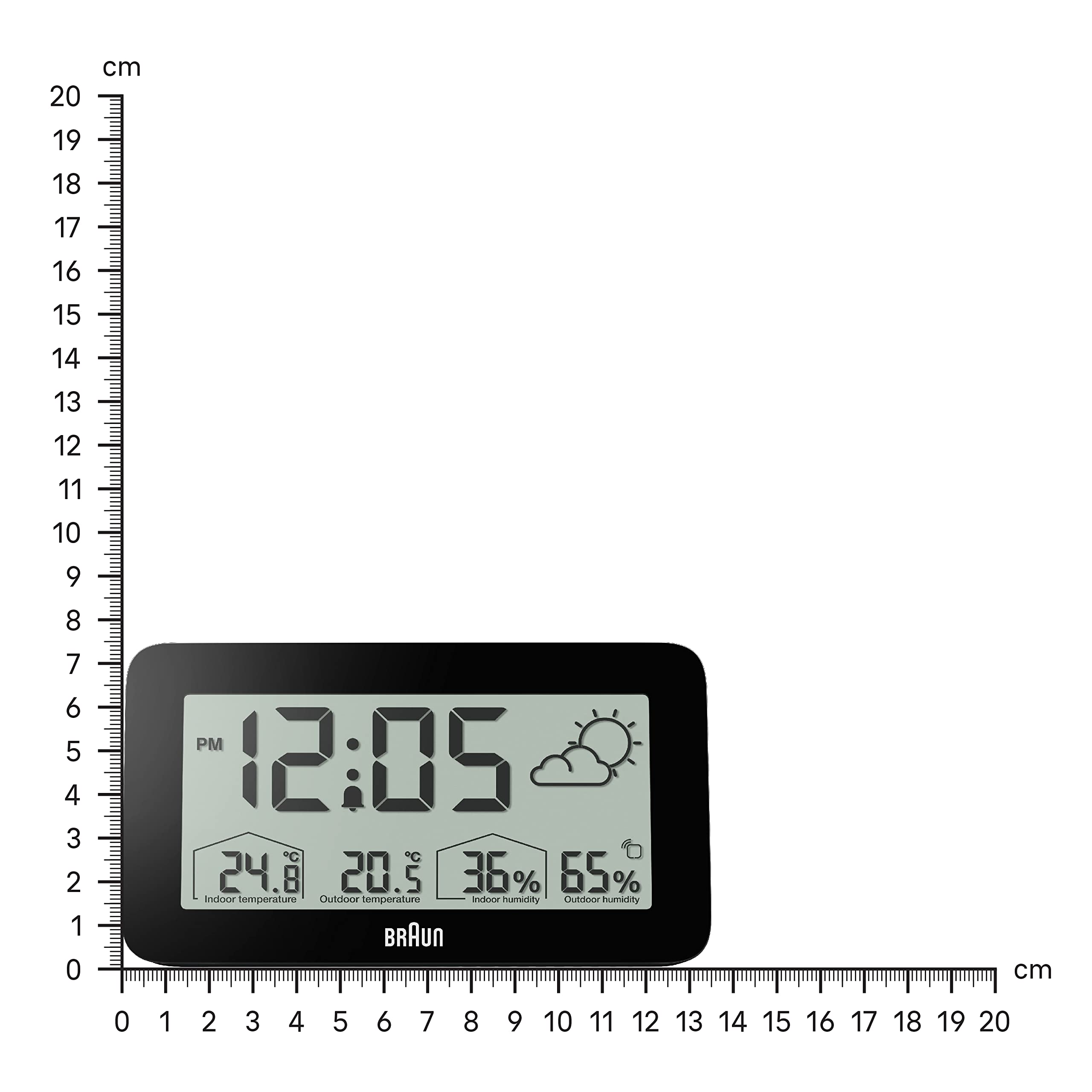 Foto 6 | Reloj Braun Digital Bc13bp Para Estación Meteorológica Con Temperatura Y Humedad - Venta Internacional.