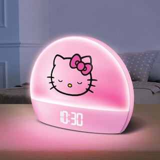 Foto 3 | Reloj Despertador Hello Kitty Sunrise Con Simulación De Carga Usb - Venta Internacional.