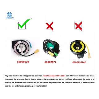 Foto 2 | Muelle De Reloj Para Jeep Cherokee 1997-2001 56009070 - Venta Internacional.