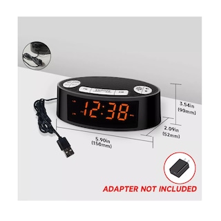 Foto 2 | Radio Reloj Despertador Fm/am Digital Led Bocina Eo Safe Imports Esi-16168 Negro