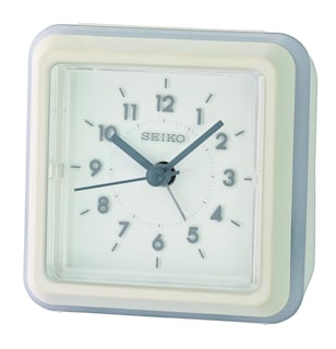 Foto 1 | Despertador Seiko Blanco con Iluminación de Gradación - Venta Internacional