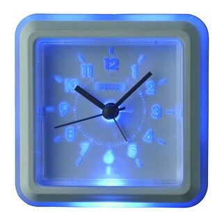 Foto 2 | Despertador Seiko Blanco con Iluminación de Gradación - Venta Internacional