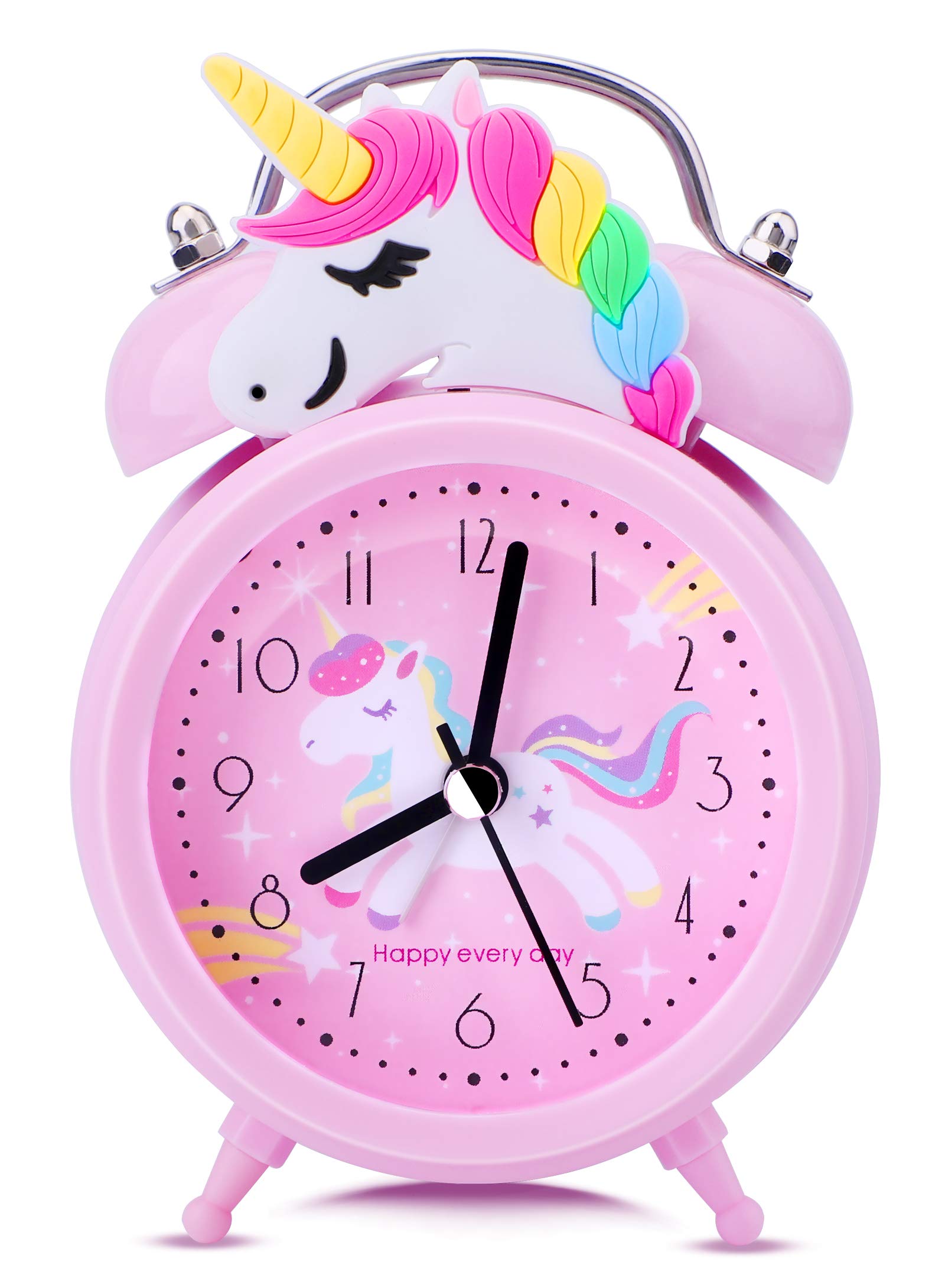 Foto 2 pulgar | Despertador Tcjj Unicorn Para Niñas Y Niños Con Luz De Fondo Rosa - Venta Internacional.