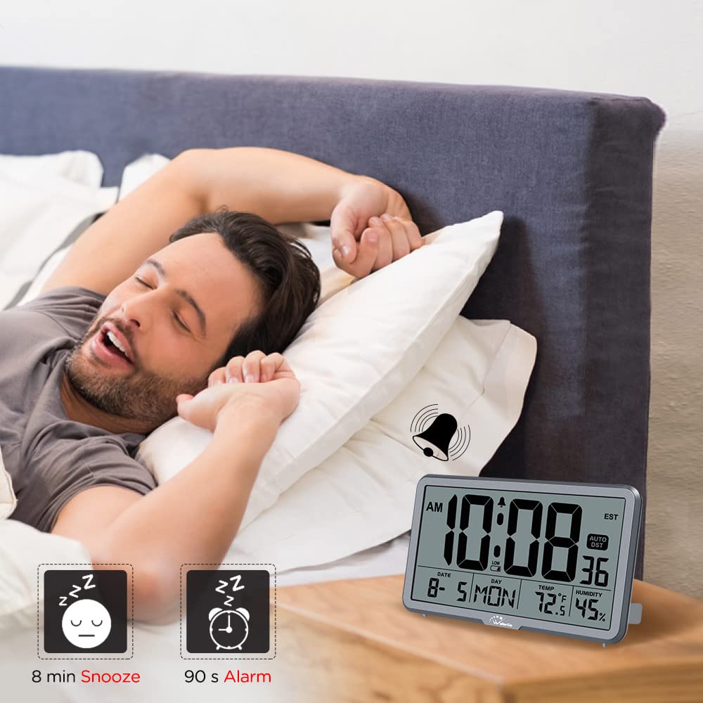Foto 6 pulgar | Reloj de Pared Digital Wallarge Cl6002 con Temperatura y Humedad - Venta Internacional