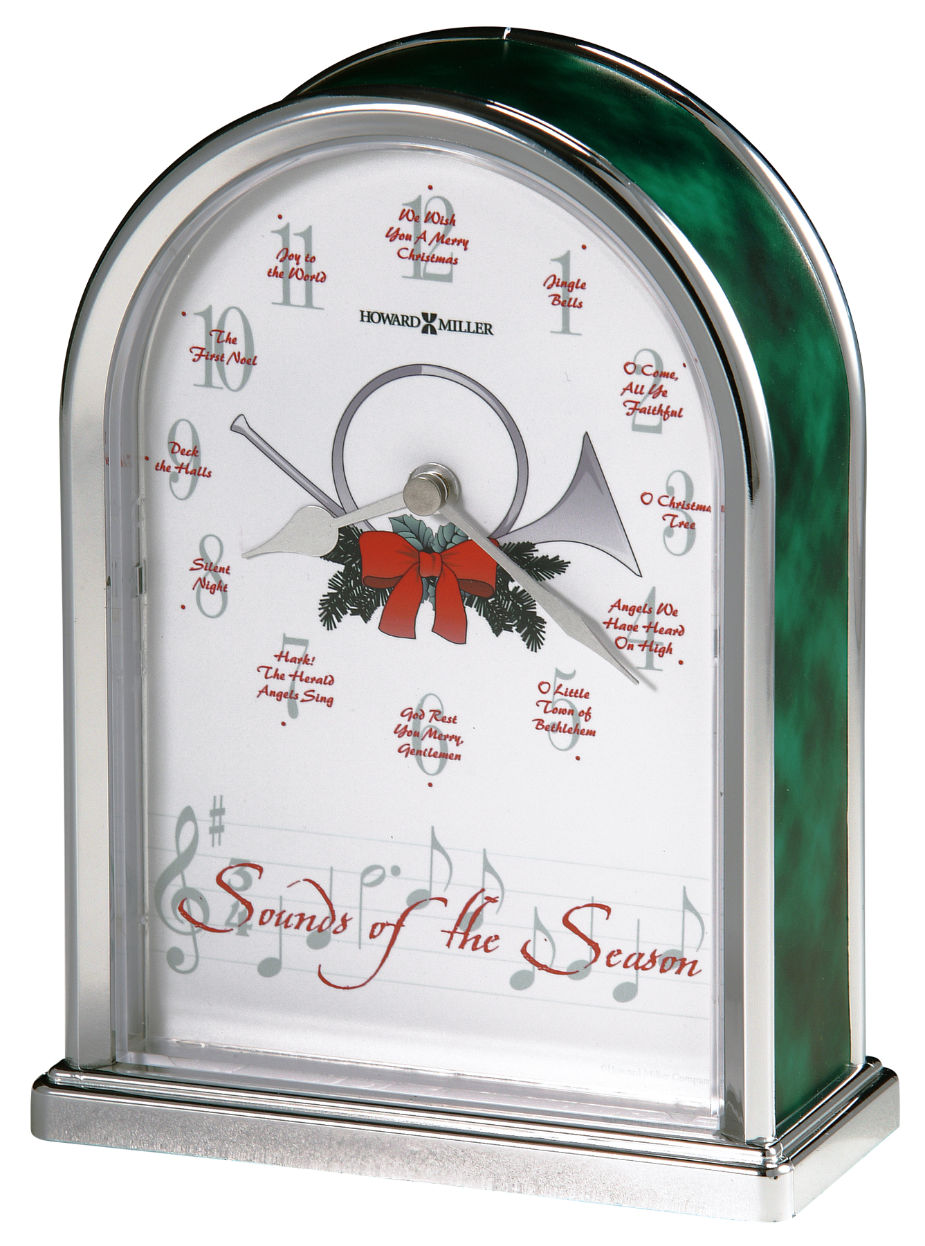 Reloj De Mesa Musical Howard Miller Musical Table Clock Decoración Arte Musical – Altura 19 Cm & Ancho 14 Cm