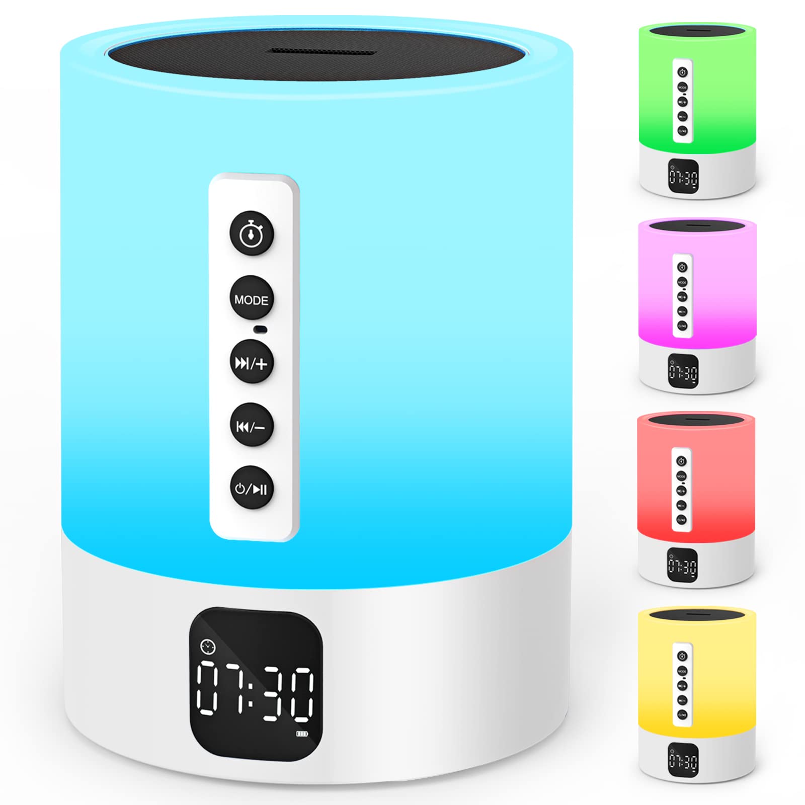 Foto 2 pulgar | Reloj Despertador Con Altavoz Bluetooth Con Luz Nocturna Afexaa Con Máquina De Sonido - Venta Internacional.