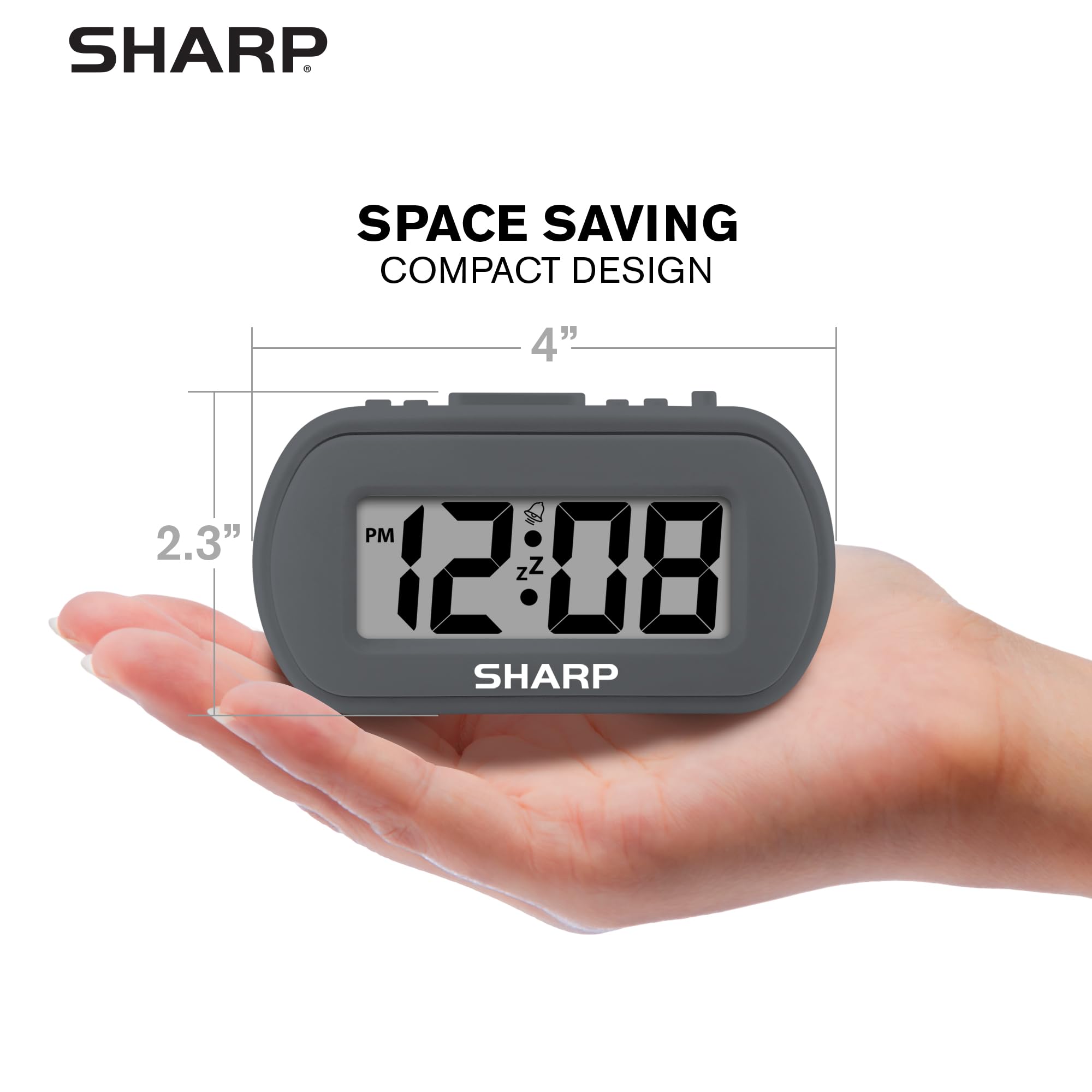 Foto 6 | Reloj Despertador Sharp Spc483camz De Plástico Táctil Con Retroiluminación Azul - Venta Internacional.