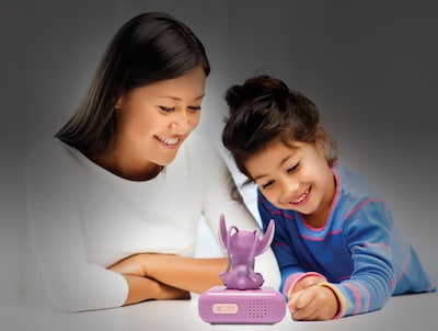 Foto 6 | Reloj Despertador Con Luz Nocturna Lexibook Disney Stitch Angel Pink - Venta Internacional.