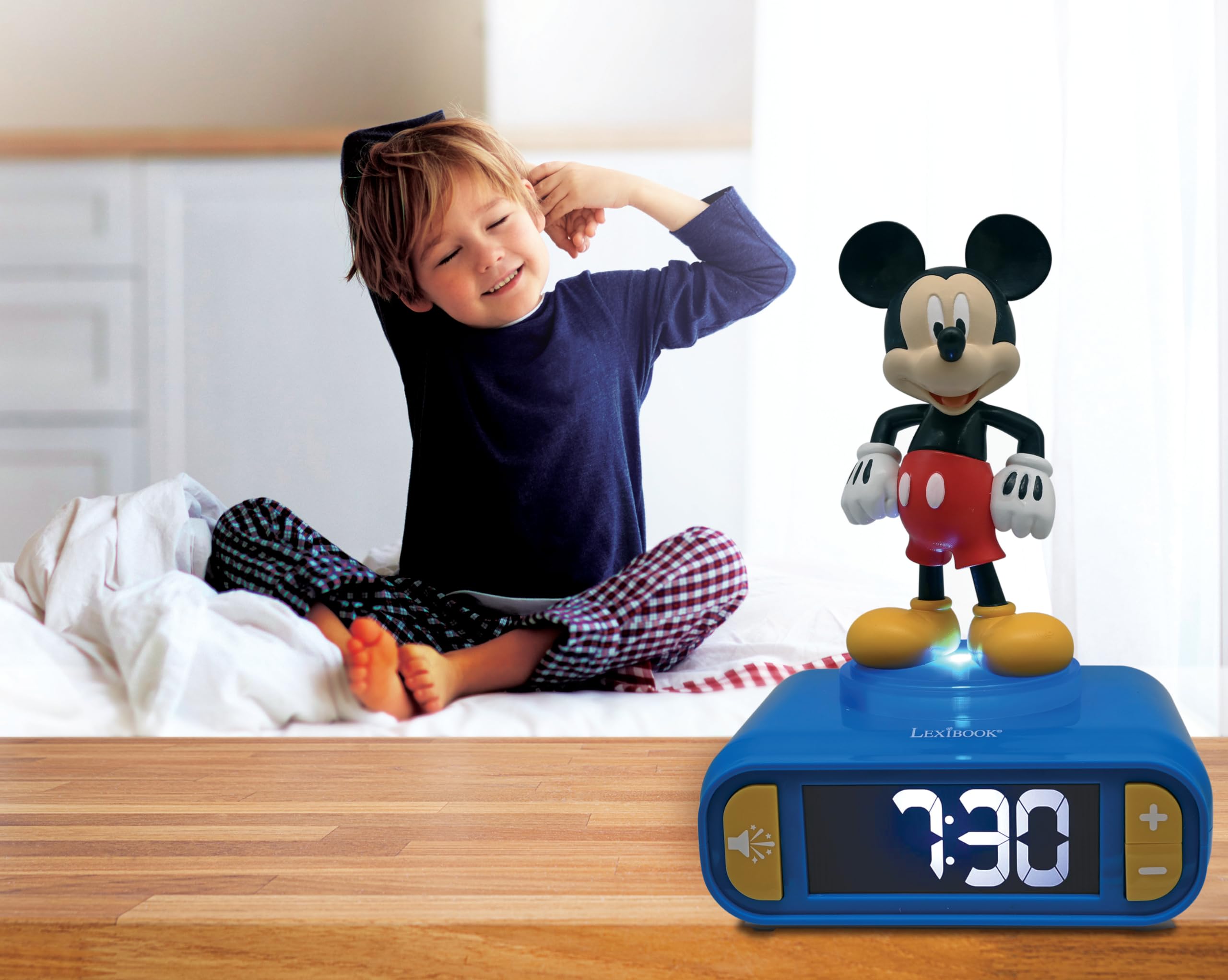 Foto 7 pulgar | Reloj Despertador Con Luz Nocturna Lexibook Disney Mickey Rl800mch - Venta Internacional.