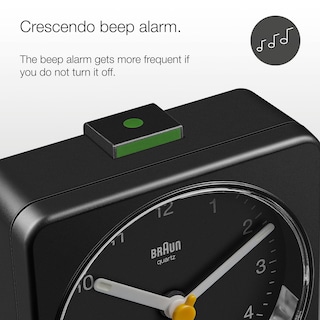 Foto 2 | Reloj Despertador Braun Classic Analógico Con Despertador Y Luz Bc03b - Venta Internacional.
