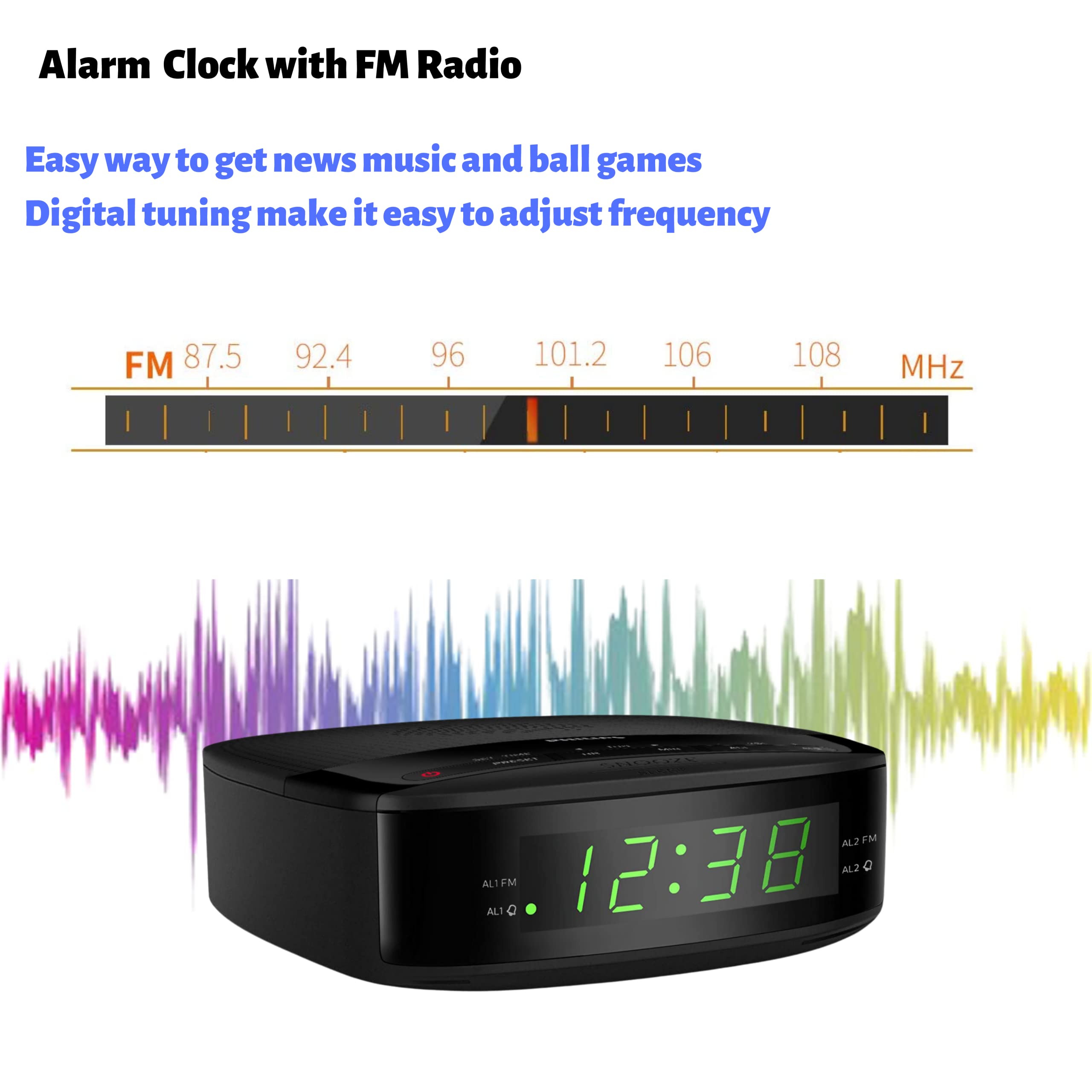 Foto 4 pulgar | Radio-despertador Philips Para Dormitorios Con Pantalla Led - Venta Internacional.