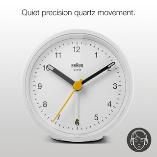 Foto 5 | Reloj Despertador Braun Classic Analógico Con Despertador Y Luz Bc12w - Venta Internacional.