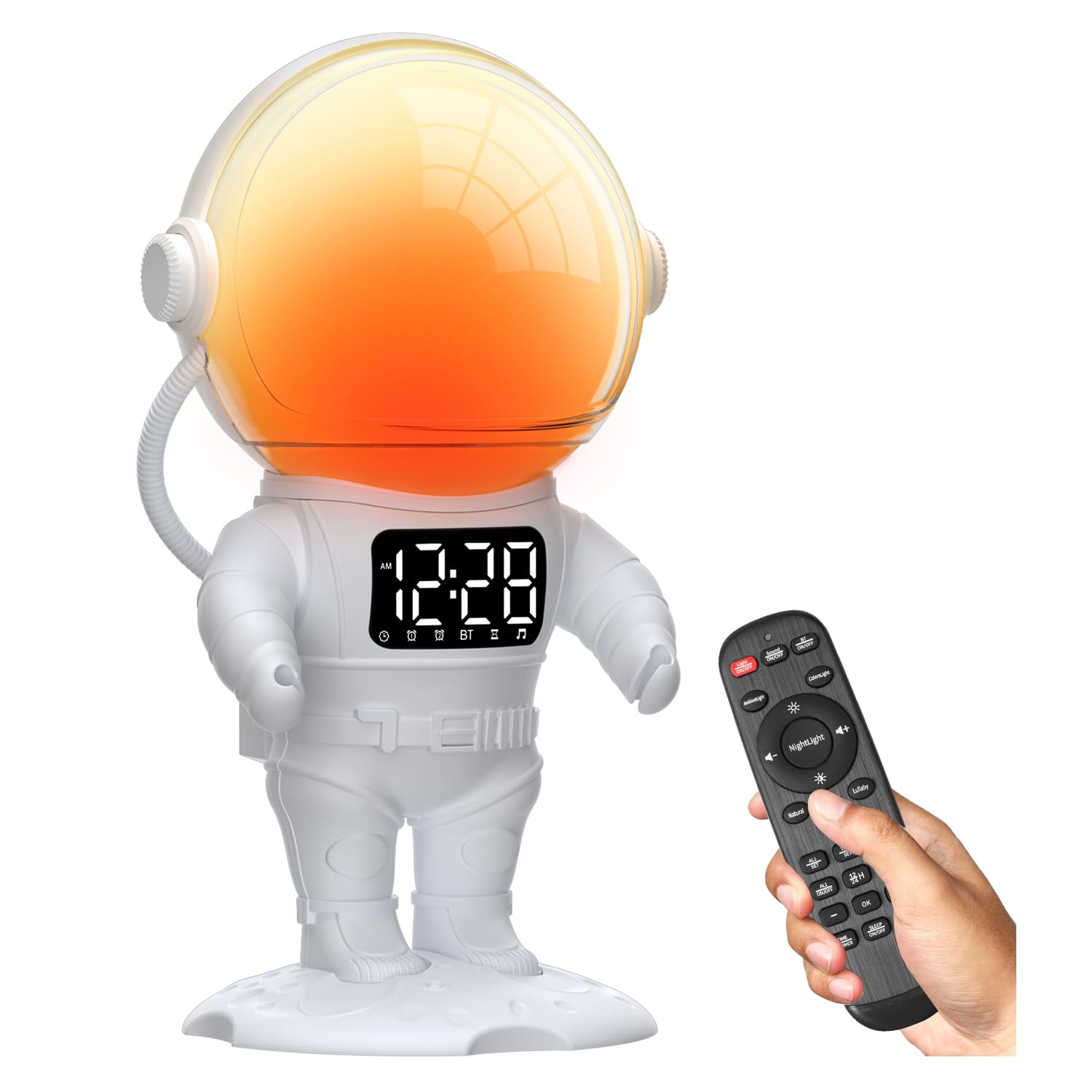 Foto 2 pulgar | Despertador Sunrise Afexaa Astronaut Para Niños Con Mando A Distancia - Venta Internacional.