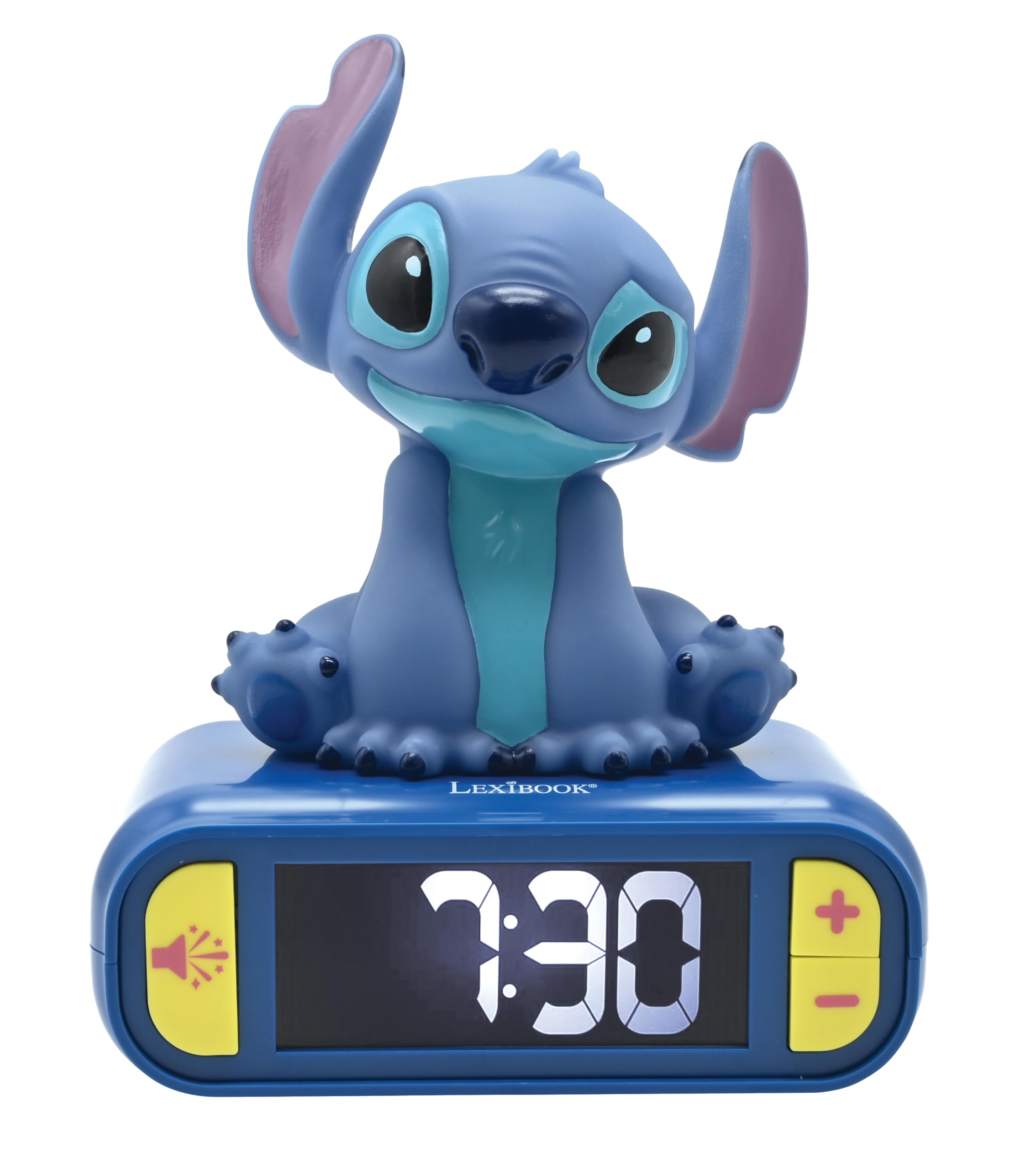 Reloj Despertador Nightlight Lexibook Disney Stitch Rl800d Azul - Venta Internacional.