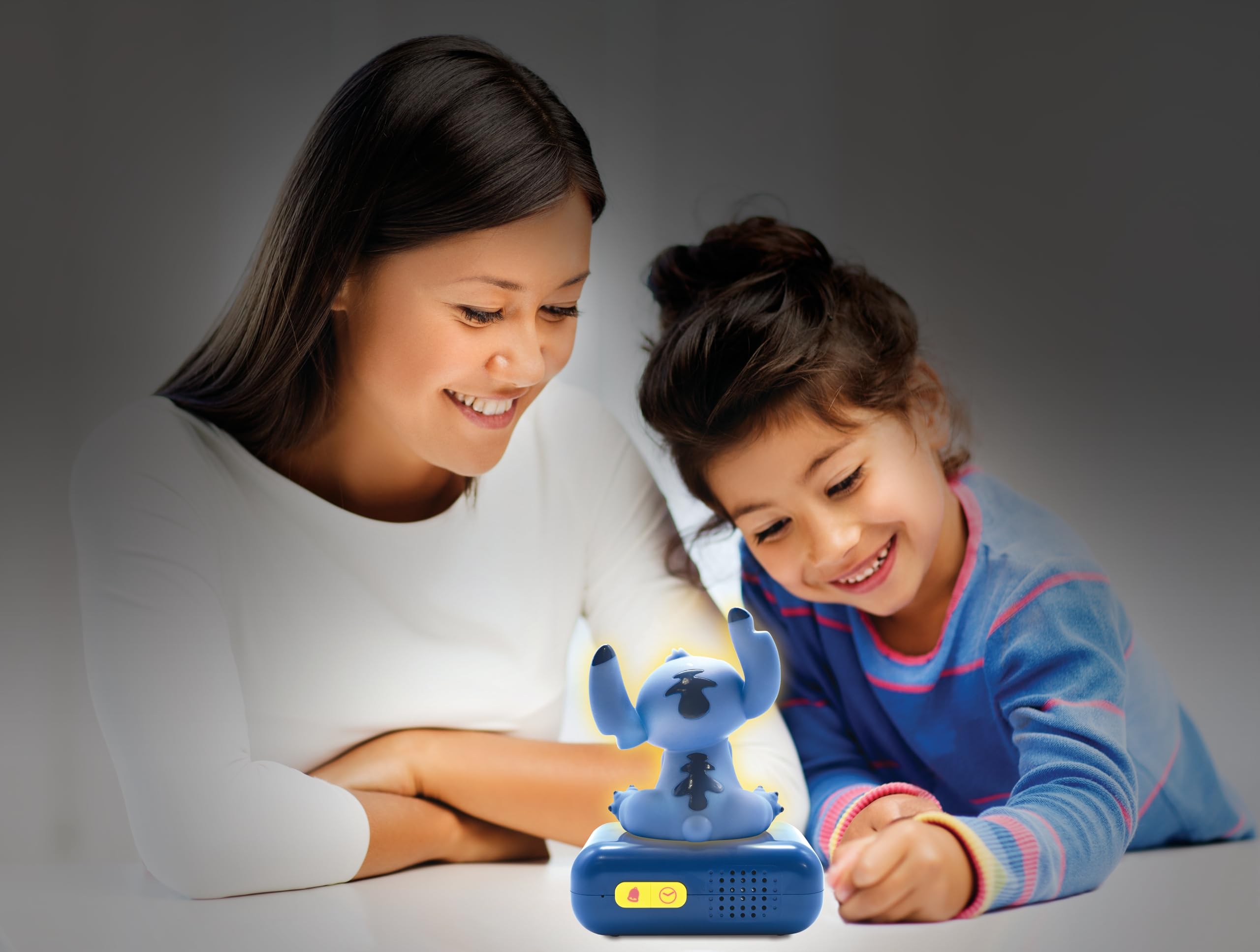 Foto 7 pulgar | Reloj Despertador Nightlight Lexibook Disney Stitch Rl800d Azul - Venta Internacional.