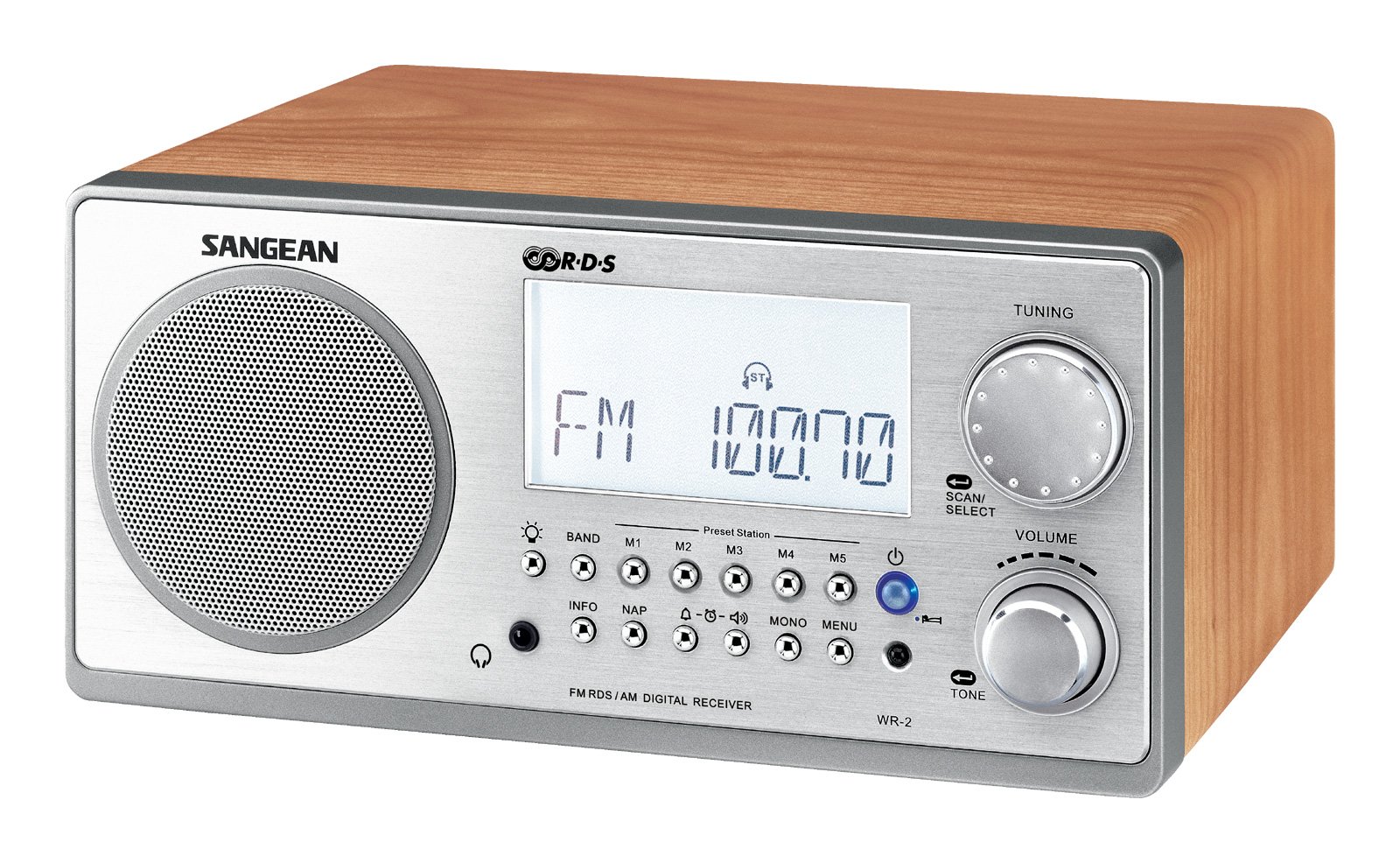 Sintonización Digital Radio Sangean Wr-2 Am/fm-rbds Con Gabinete De Madera - Venta Internacional.