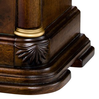 Foto 2 | Reloj De Sobremesa Bulova Vanderbilt B1860, Madera De Nogal Cálido - Venta Internacional.