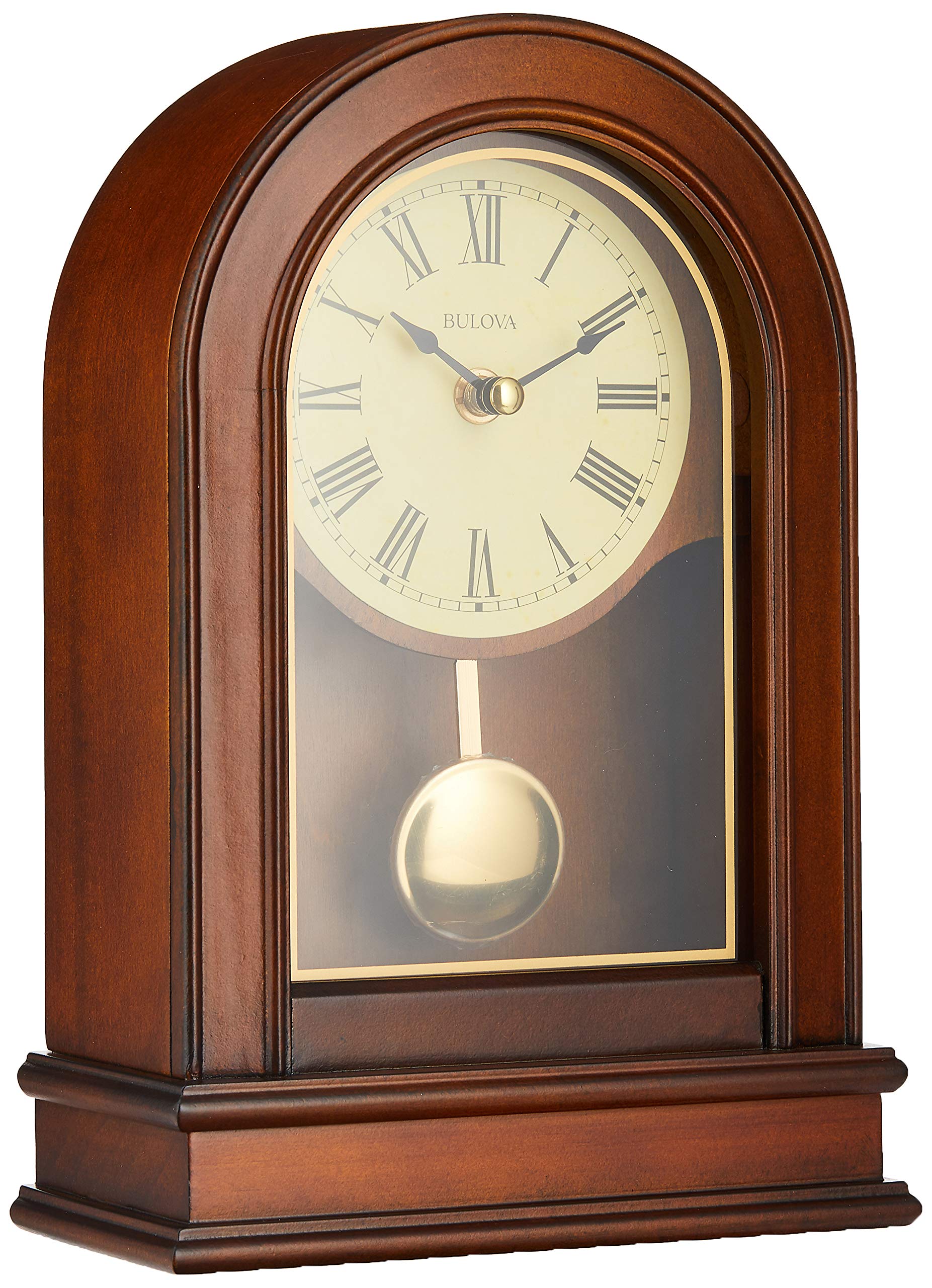 Reloj De Sobremesa Bulova B7467 Hardwick Con Acabado Tradicional En Nogal - Venta Internacional.