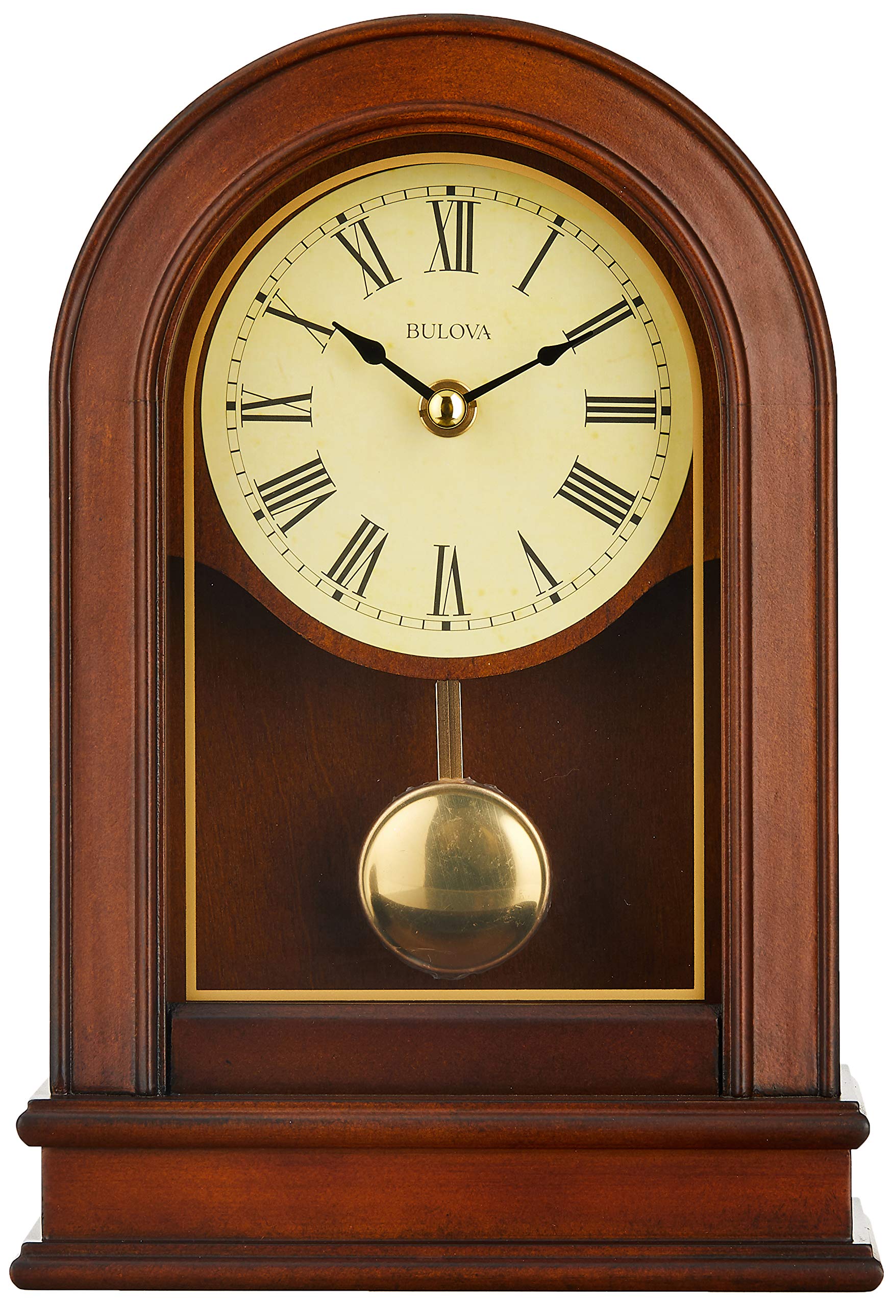 Foto 3 pulgar | Reloj De Sobremesa Bulova B7467 Hardwick Con Acabado Tradicional En Nogal - Venta Internacional.