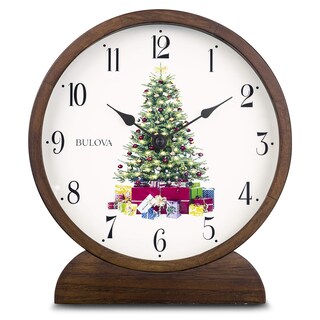 Foto 1 | Reloj De Sobremesa Bulova B1866 Holiday Sounds, Color Nogal - Venta Internacional.
