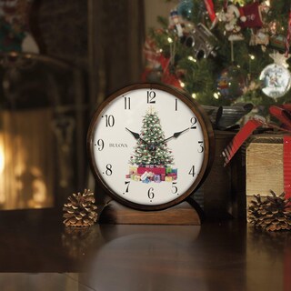 Foto 2 | Reloj De Sobremesa Bulova B1866 Holiday Sounds, Color Nogal - Venta Internacional.