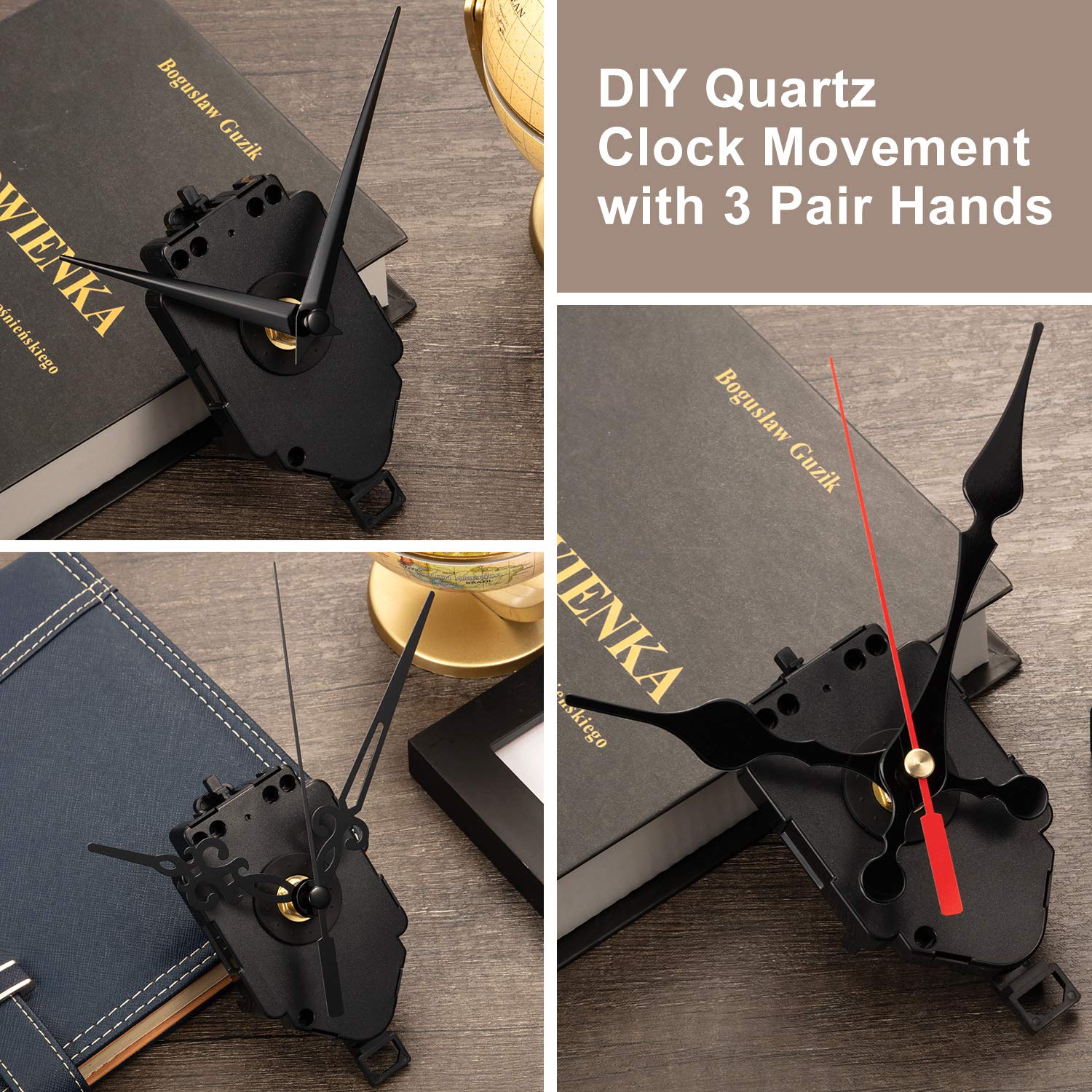 Foto 4 pulgar | Kit De Movimiento De Reloj Hicarer Con Forma De Péndulo De Cuarzo Con Manecillas - Venta Internacional.