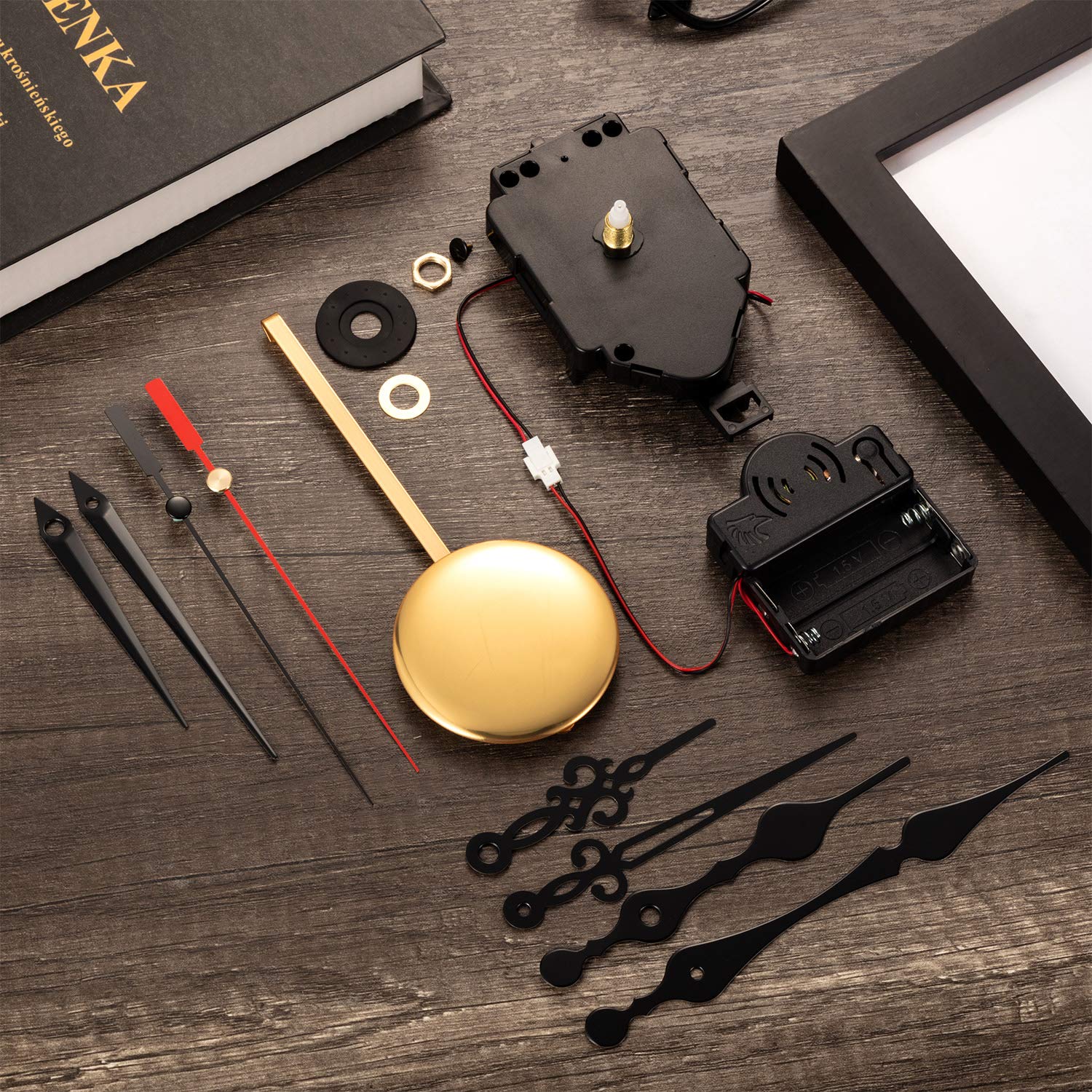 Foto 4 | Kit De Movimiento De Reloj Hicarer Con Forma De Péndulo De Cuarzo Con Manecillas - Venta Internacional.