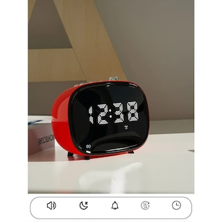 Foto 3 | Reloj Despertador Portátil Recargable Digital Eo Safe Imports Esi-19543 Rojo