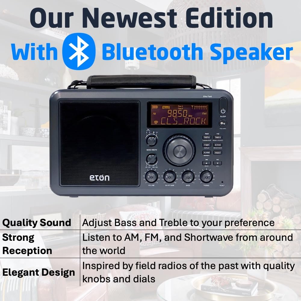 Foto 3 pulgar | Radio Eton Elite Field Con Am/fm, Onda Corta, Rds Y Bluetooth - Venta Internacional.