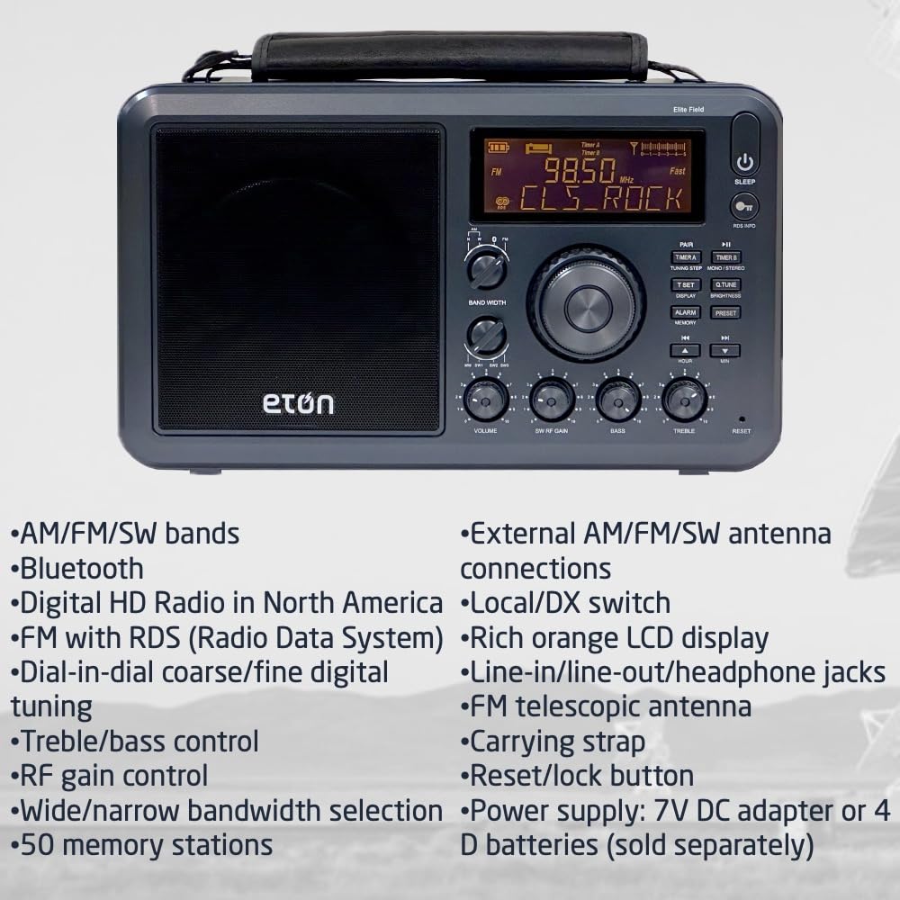 Foto 5 | Radio Eton Elite Field Con Am/fm, Onda Corta, Rds Y Bluetooth - Venta Internacional.