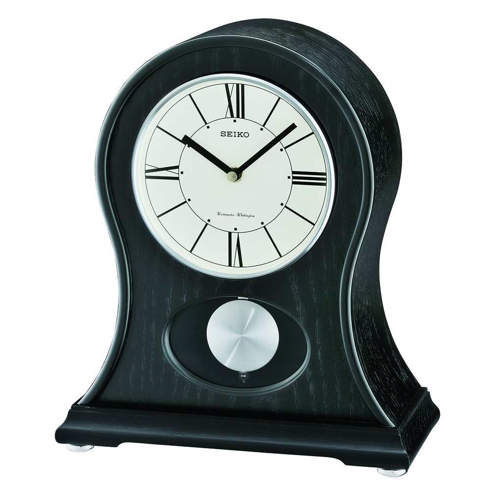Foto 2 pulgar | Carcasa Redonda De Madera Negra Con Forma De Campanilla Seiko James - Venta Internacional.