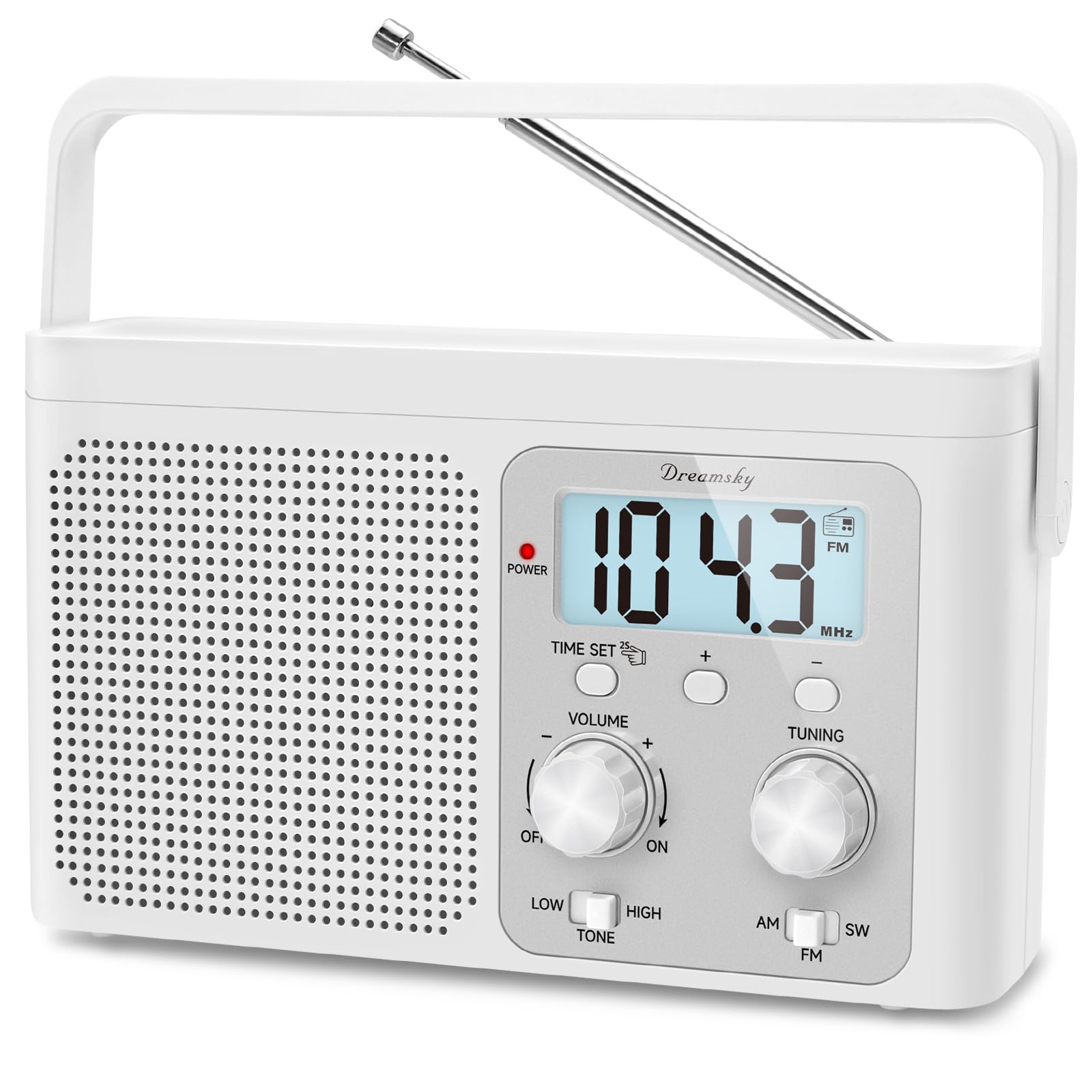 Foto 1 | Radio Portátil Dreamsky Am Fm Con Batería/enchufe De Onda Corta - Venta Internacional.
