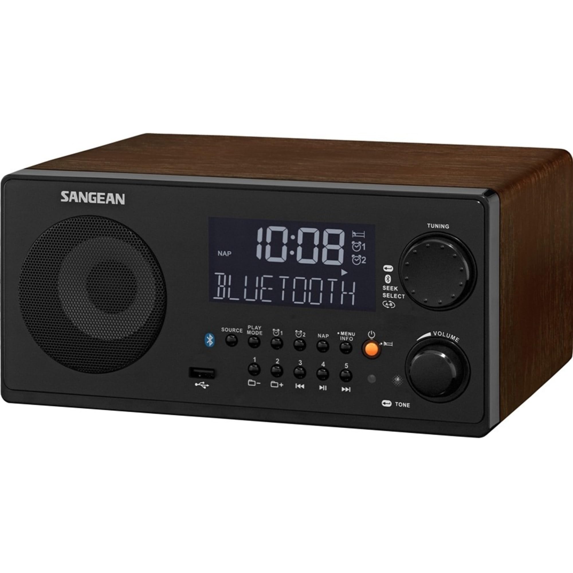 Foto 2 pulgar | Radio De Sobremesa Sangean Wr22bk Fm-rbds/am/usb Bluetooth - Venta Internacional.