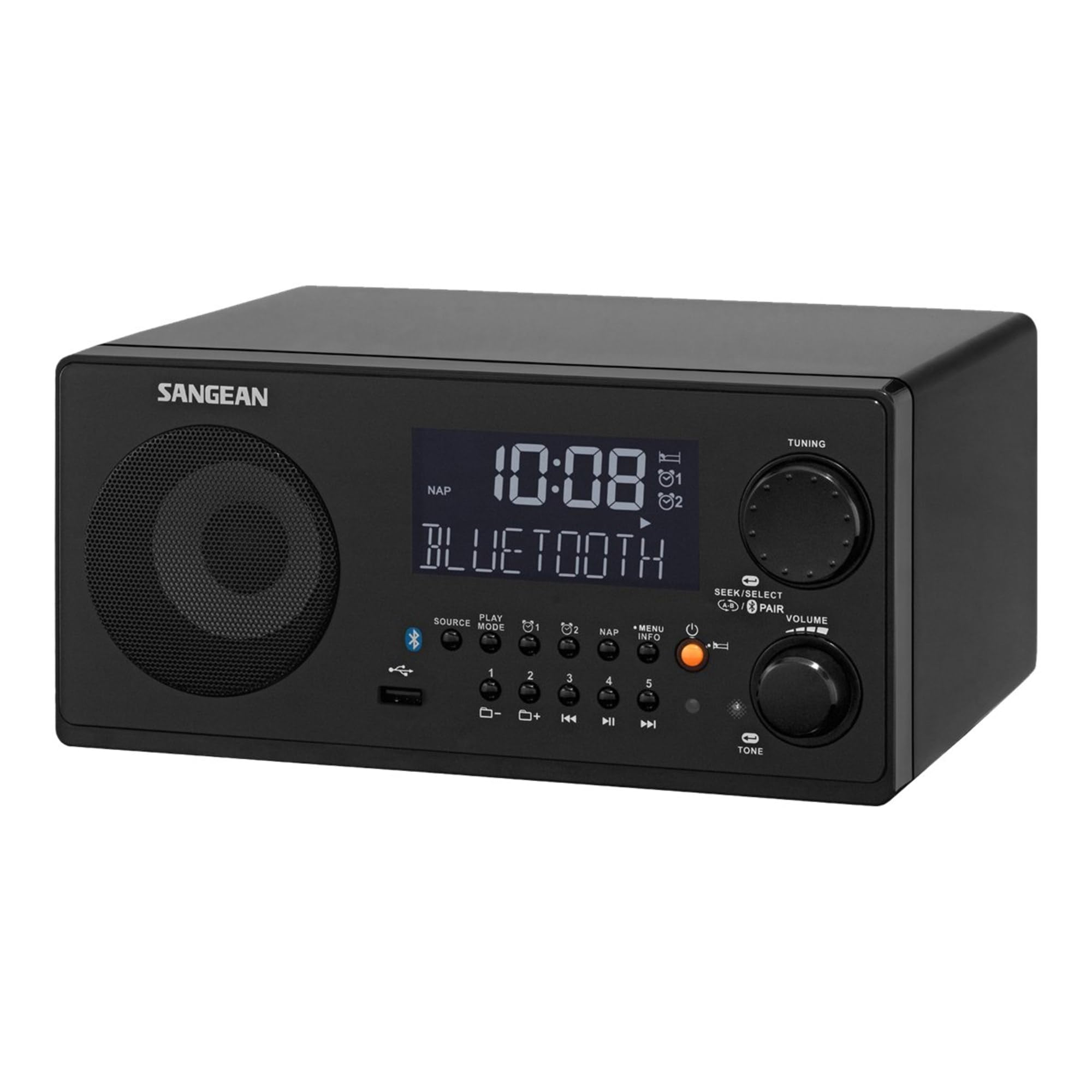 Foto 3 pulgar | Radio De Sobremesa Sangean Wr22bk Fm-rbds/am/usb Bluetooth - Venta Internacional.