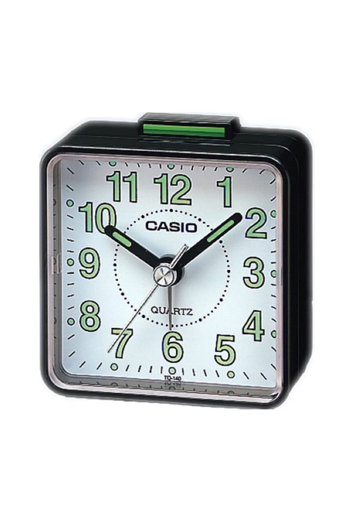Reloj Despertador De Viaje Casio Tq140 Con Alarma Acústica, Color Negro - Venta Internacional.