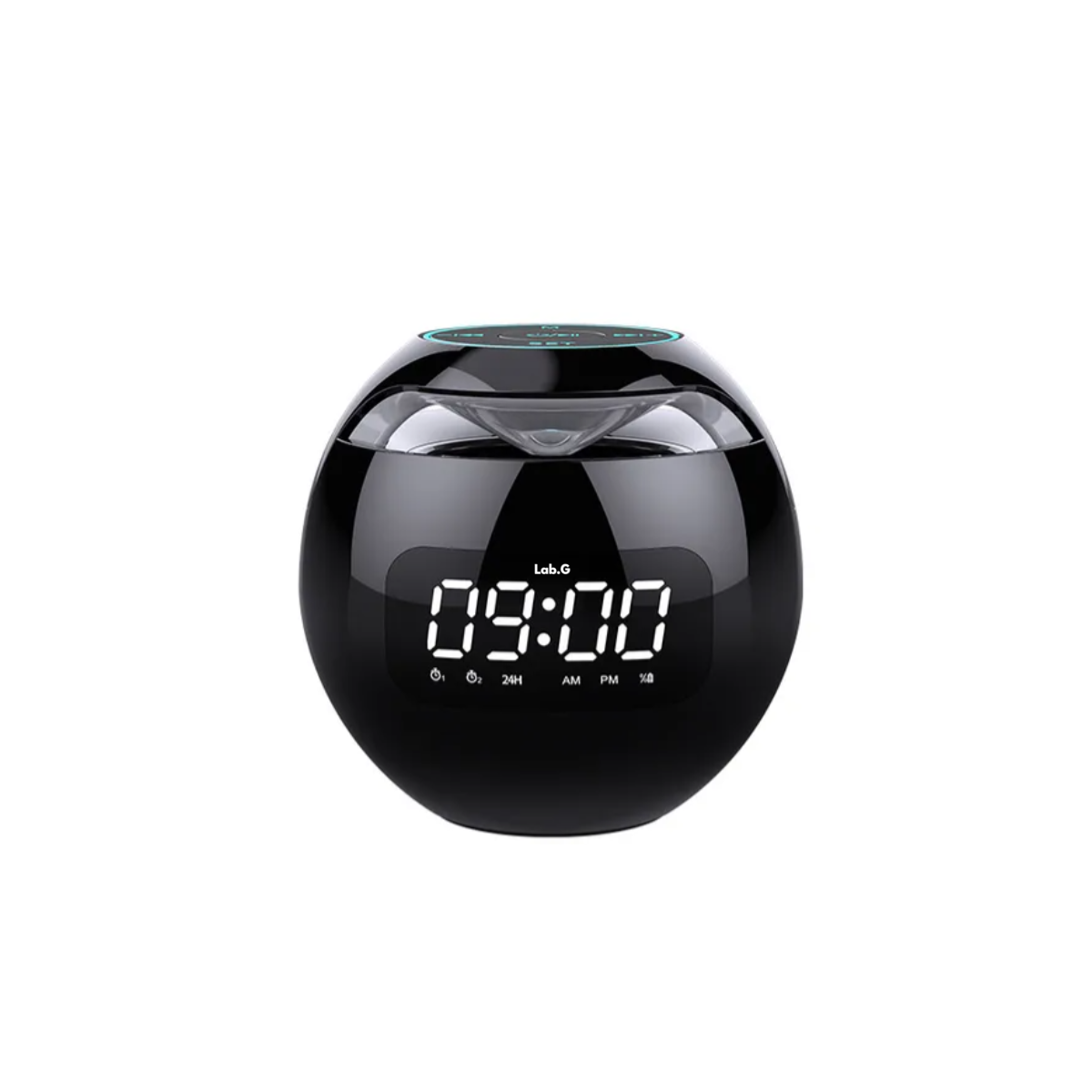 Altavoz Bluetooth Portátil Con Reloj Digital Lab.g Negro