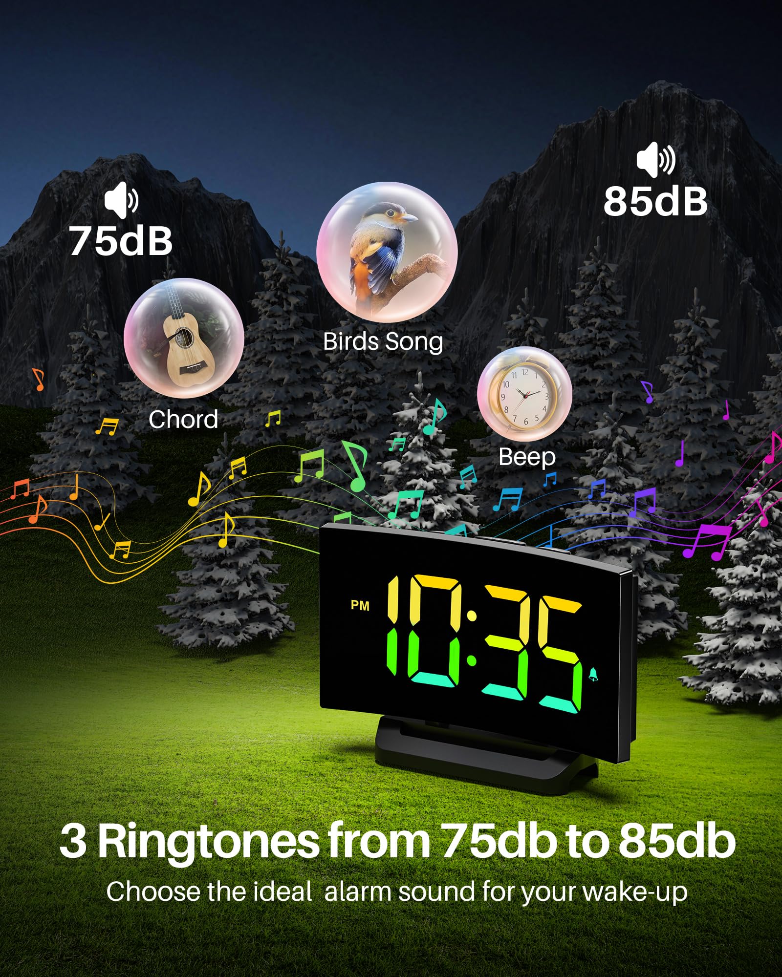 Foto 5 pulgar | Despertador Digital Goloza Con Pantalla Rgb Para Dormitorios - Venta Internacional.