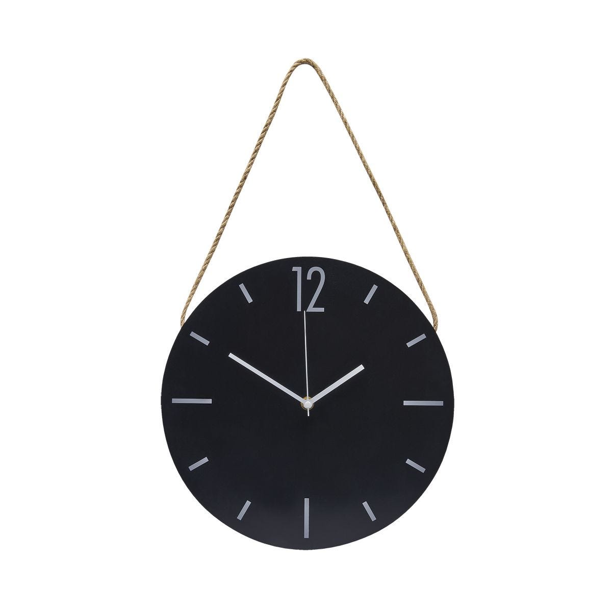 Reloj De Pared Con Lazo Negro