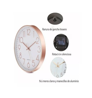 Foto 3 | Reloj de Pared Belug Blanco