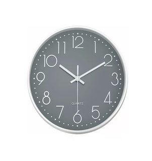 Foto 1 | Reloj de Pared Cuarzo Silencioso Gris