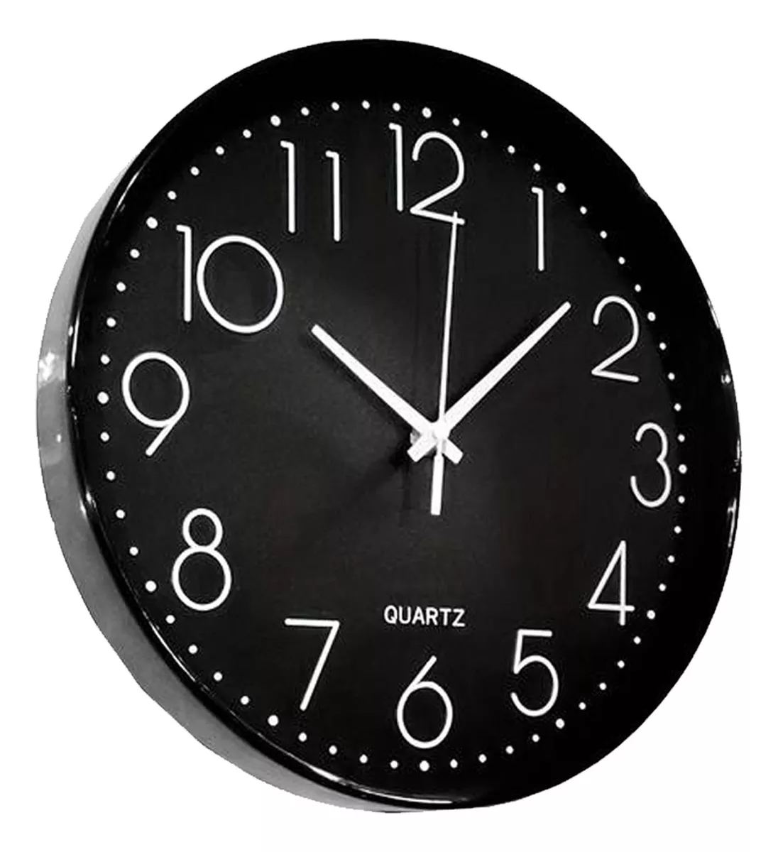 Foto 2 pulgar | Reloj De Pared Minimalista Moderno Negro Grande Decorativo