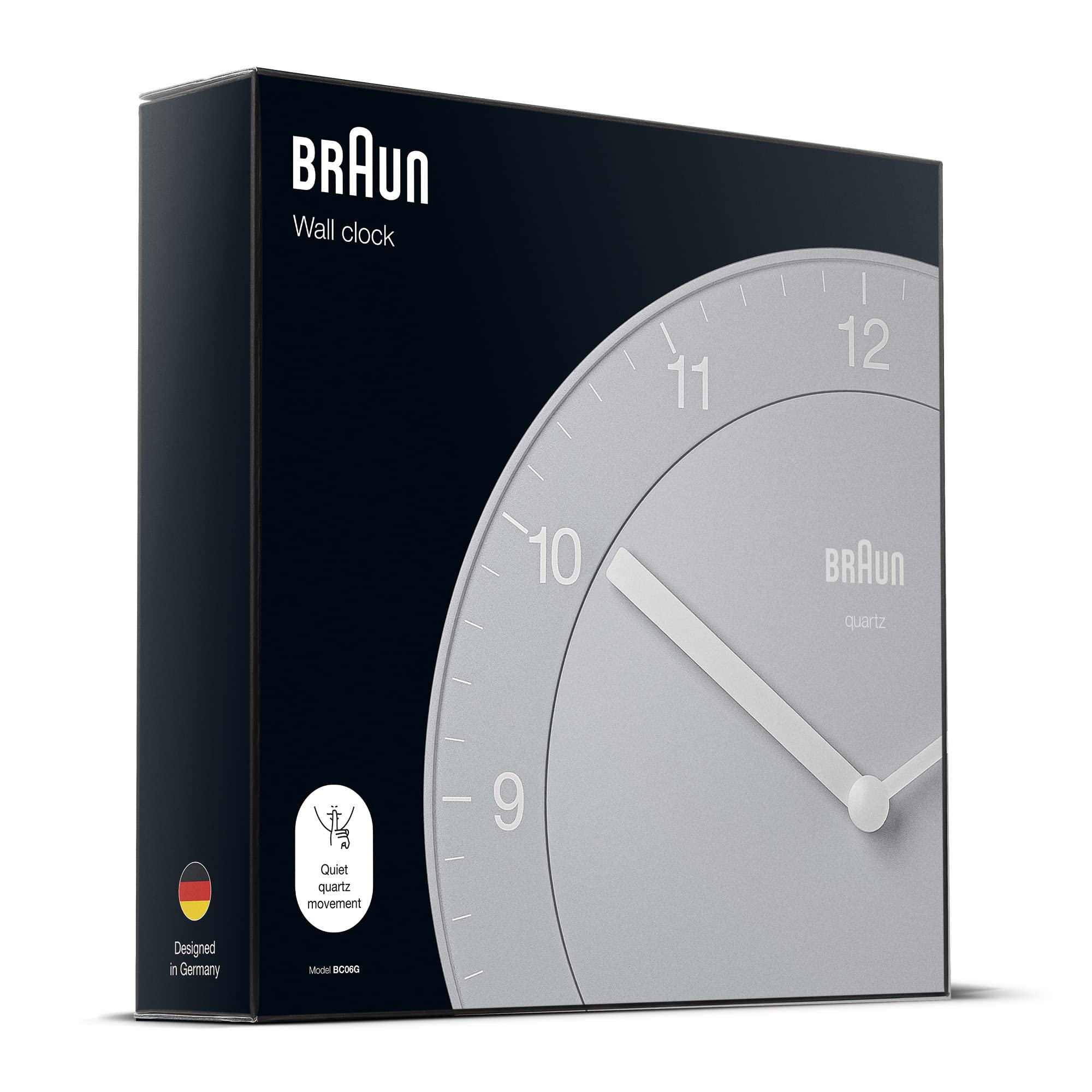 Foto 6 pulgar | Reloj de Pared Braun Classic Bc06g De 20 Cm de Diámetro color Gris - Venta Internacional