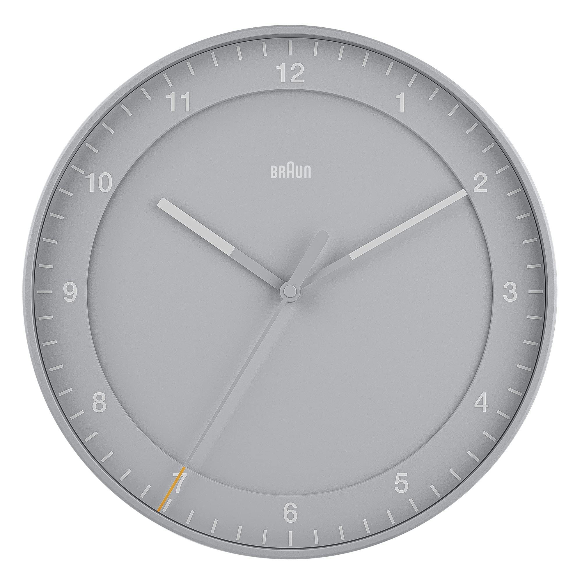 Reloj de Pared Braun Classic Analógico Grande Silencioso 30 Cm color Gris - Venta Internacional