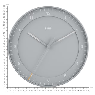 Foto 6 | Reloj de Pared Braun Classic Analógico Grande Silencioso 30 Cm color Gris - Venta Internacional